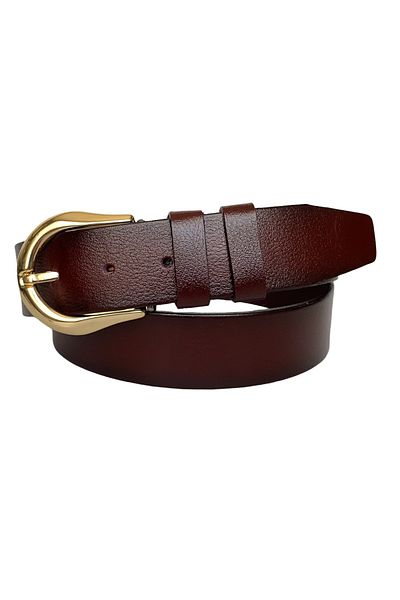 GoDeri 100% piele naturală, cataramă aurie roșu claret curea de blugi pentru femei 4 cm=an-byn-70