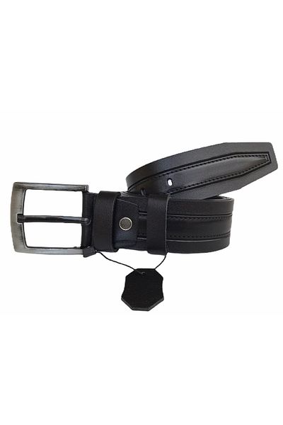GoDeri 100% Genuine Luxury Calf Leather Black Patterned Jeans Belt 4.5 Cm=gkdk0010