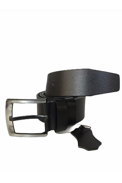 GoDeri Curea de blugi neagră din piele de lux 100% autentică 4,5 cm=gkdk0001