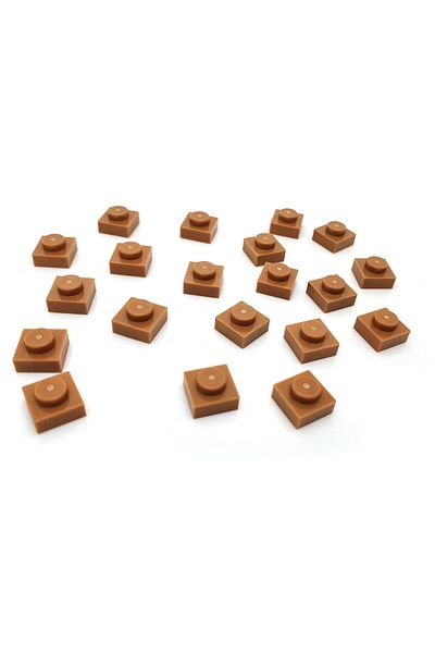 LEGO Moc Custom Accessory Creator Plate 1 X 1 Flat Brick Light Brown 4 Pieces to Send