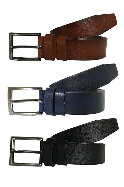 GoDeri Super set din piele naturală 3 piese 3,5 cm centură = 3 piese 77-79-80