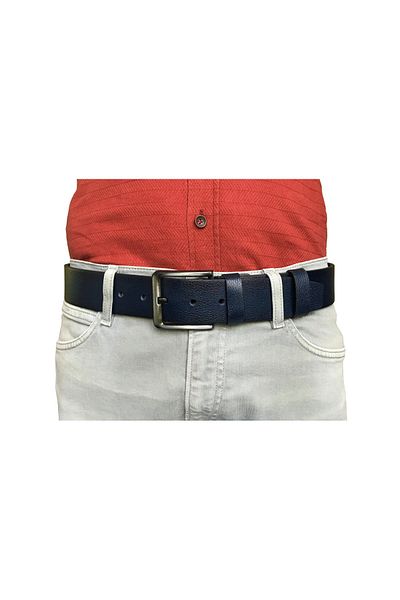 GoDeri 100% 4,5 Cm Bleumarin Denim Centura Sport=go-dk-denim