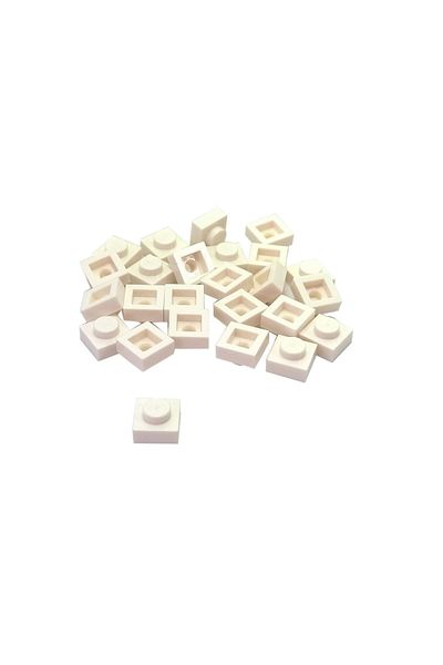 LEGO Original Moc Custom Accessory Creator Plate 1 X 1 Flat Brick White 8 Pieces Will Be Sent