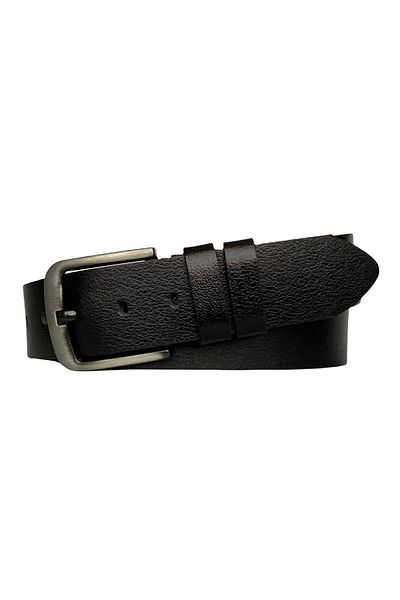 GoDeri 4,5 см широки черни дънки от 100% естествена кожа - спортен колан = Go-Go-Jeans