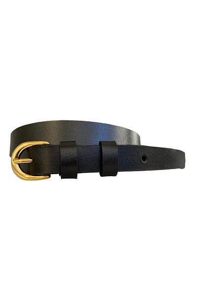GoDeri 100% piele naturală cataramă aurie curea neagră foarte subțire pentru femei, 1,8 cm=multiince-04