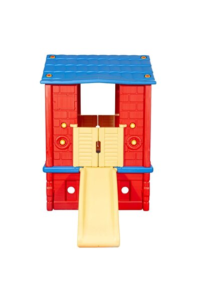 Genel Markalar Kırmızı Mavi iki Kapılı Kaydıraklı Ev