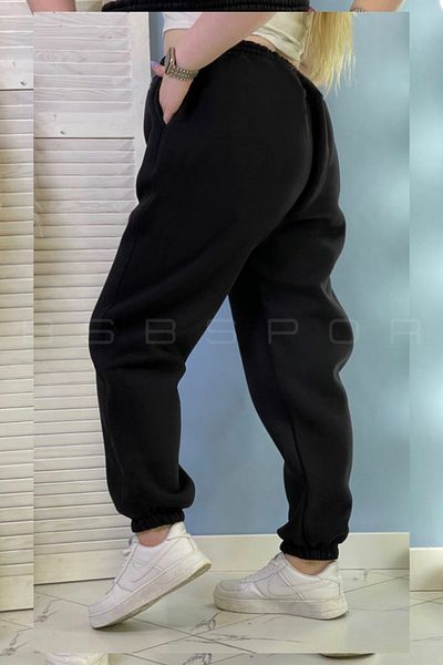 BSBSPOR Καλοκαιρινό Μαύρο Φαρδύ Φαρδύ Φούτερ Jogger Ανδρικά/Γυναικεία
