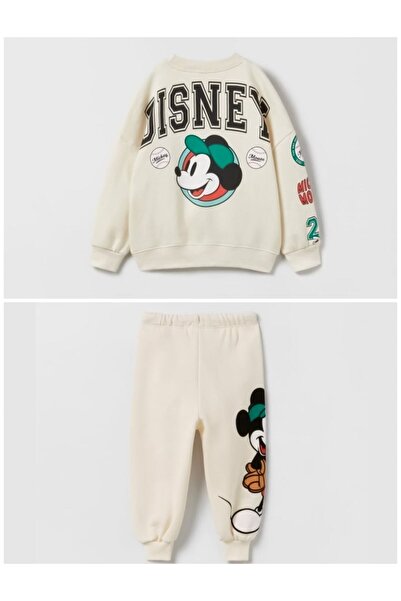 Machetta Kids Mickey Mouse Kangaroo Pocket Children's Clothing Top and Bottom Set