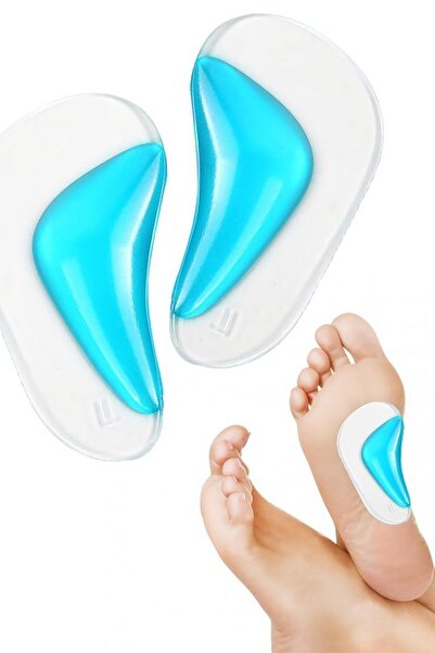 TechnoStation Silikon Ayak Tabanlık Içe Basma Önleyici Düz Tabanlar Için Prof...