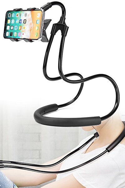 TechnoStation Boyuna Asılan Telefon Tutucu Portatif Stand Boyun Askılı Tutaca...