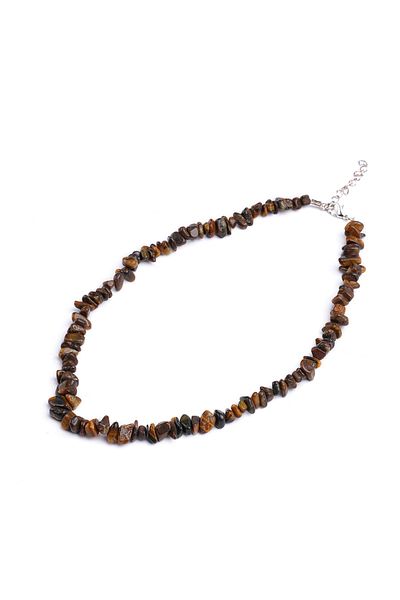 Taşmeran Turtle Eye Broken Natural Stone Bracelet-necklace Set Tky0272