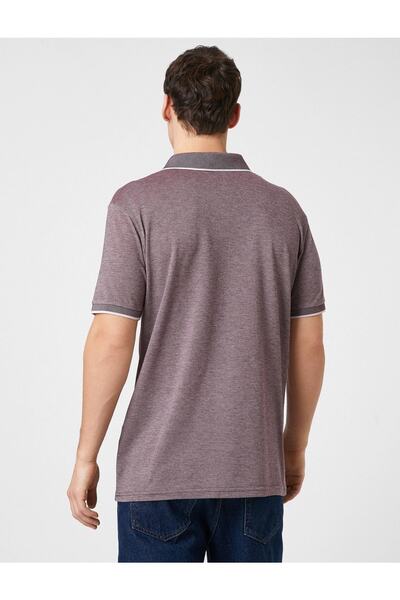 Koton Ανδρικό μπλουζάκι Claret Red 3sam10004mk