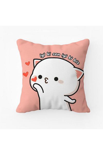 Puffbutik I'm glad you are, I'm glad we are the pillow