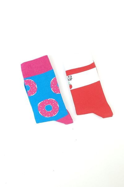 lovebox Unisex Set of 2 Printed Design Socket Socks 999
