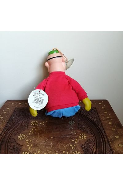 Duck Tales Heart Thief Man Red Blue Soft Filled Suction Cup Plastic Head Toy Made in China