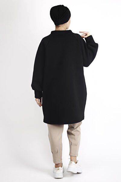 two in sis Dikyaka Tunic 3 Thread Rastered Sweat Tunic. Μακρύ φούτερ Oversize Dikyaka Tunic