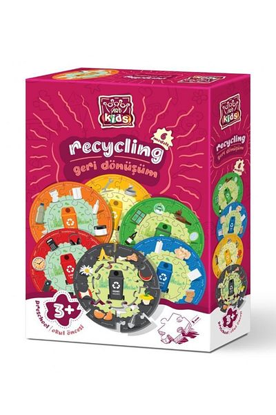 Art Puzzle Art Kids Recycling - Preschool Educational Puzzle