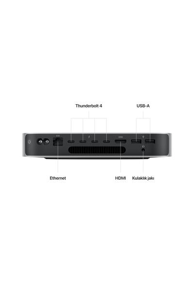 Apple Mac mini: Apple M2 PRO 16GB 512GB SSD Masaüstü Bilgisayar (Apple Türkiye Garantili) MNH73TU/A