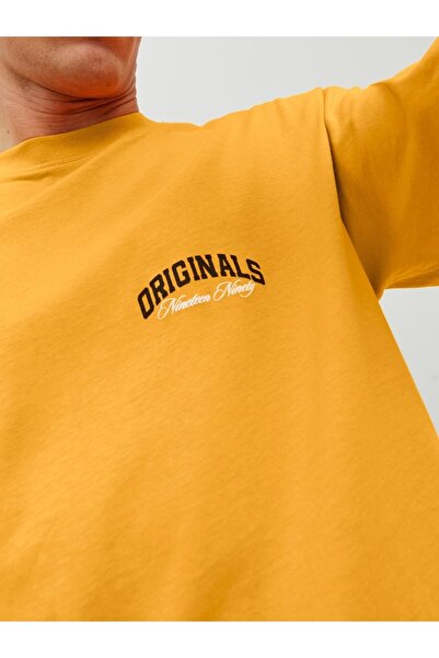 Jack & Jones Jorbrınk Studio Men's Crew Neck Orange T-shirt 12227718