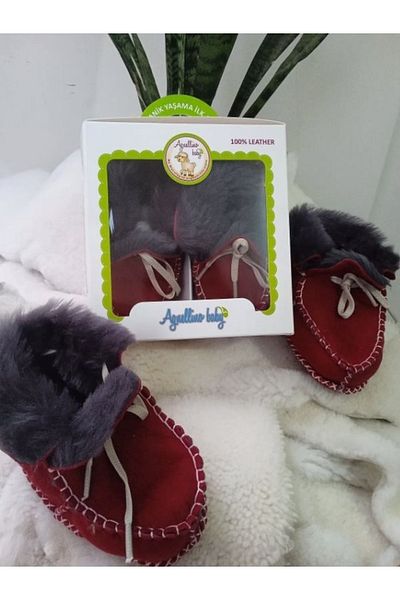 My Happy Kitchen Lambskin Baby Booties