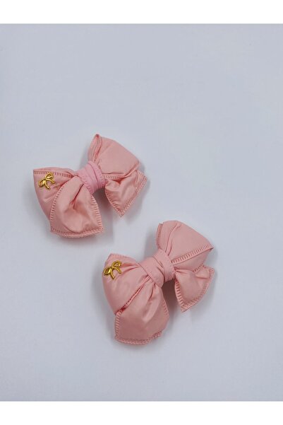 EBMER Cataramă automată cu fundă pentru femei, fete, copii, pachet de 2 liliac