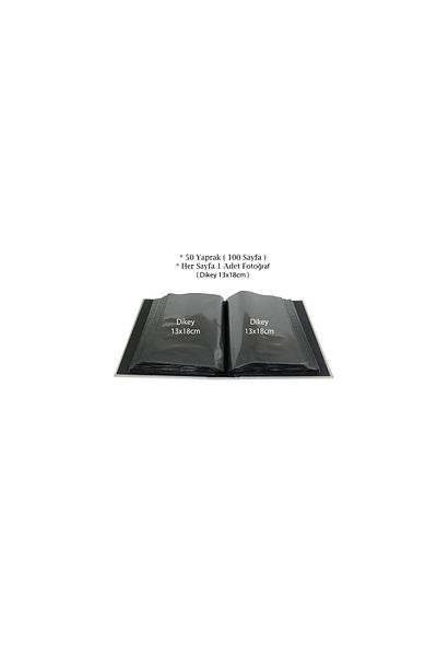 GünTech Άλμπουμ φωτογραφιών 13x18 100 Lux Koton με παράθυρο Mink