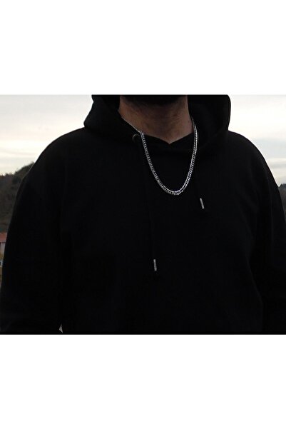 dergavud 925 Gümüş Kaplama Küba Zincir Kolye Bileklik Seti