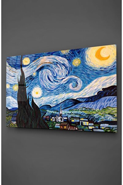 TAULART Tablou din sticlă Noapte înstelată