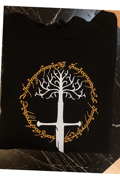 remonz Lotr ο Άρχοντας των Δαχτυλιδιών Narsil Printed 3 Ipl. Φούτερ με ράστερ, Fleece Εσωτερικά, Χοντρό (600gr)