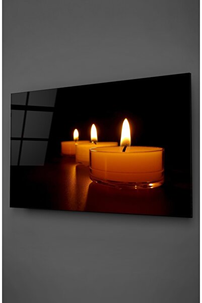 TAULART Tablou din sticlă de lumânare