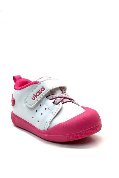 Vicco Oli Orthopedic Baby Girl Fuchsia First Step Shoes