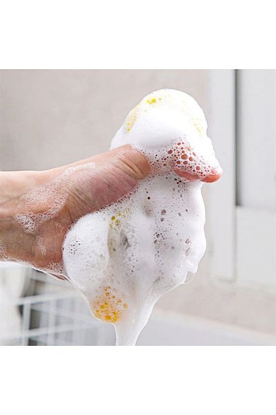 NikaMu Double Sided Dish Sponge Pan and Plate Degreaser Stain Remover Dish Scrubbing Pad