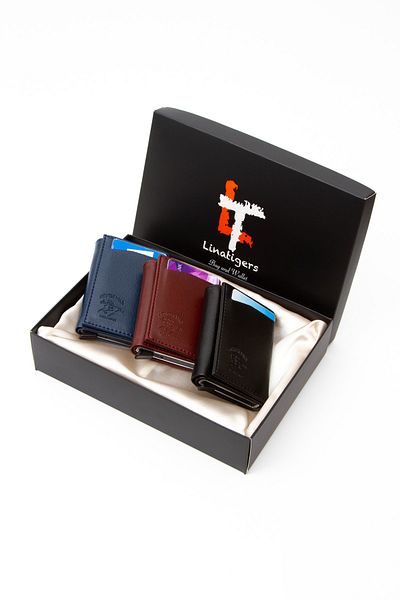 Linatigers Rfid Protected Premium Mechanism Wallet Color Set (3 Pieces)