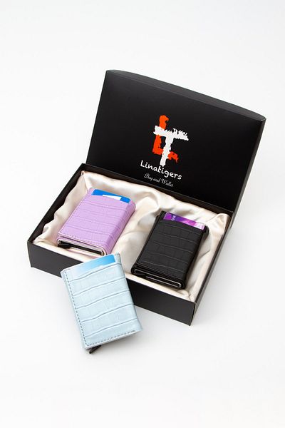 Linatigers Rfid Protected Premium Mechanism Wallet Color Set (3 Pieces)