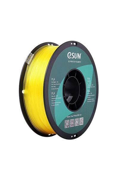 1,75 Mm Pla Şeffaf Limon Sarısı Filament (1 KG)