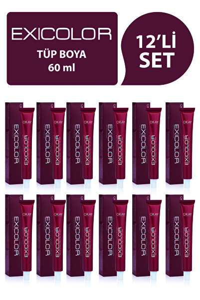Exicolor 9.7 Moka Saç Boyası 60ml (12'li Set)