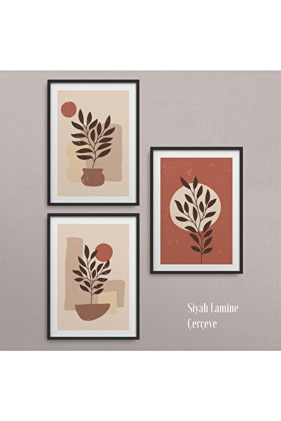 HOMEPACK Crni laminirani okvir set od 3 dela za slike Hpn065