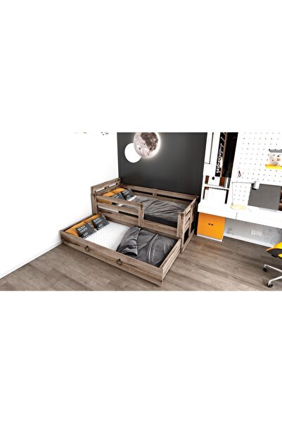 Ninnimo Newmod Icon 90x190 Yatak Uyumlu Yavrulu Çırağan Karyola- Q4004-3