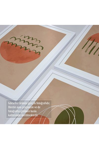 HOMEPACK Σετ ζωγραφικής 3 τεμαχίων με λευκό πλαστικοποιημένο πλαίσιο Hpn066
