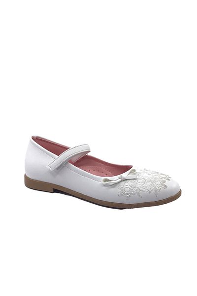 Sema 3997 Pantofi de balerină cu velcro cu fundă pentru fete