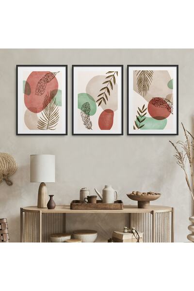 HOMEPACK Σετ ζωγραφικής 3 τεμαχίων με μαύρο πλαστικοποιημένο πλαίσιο Hpn068