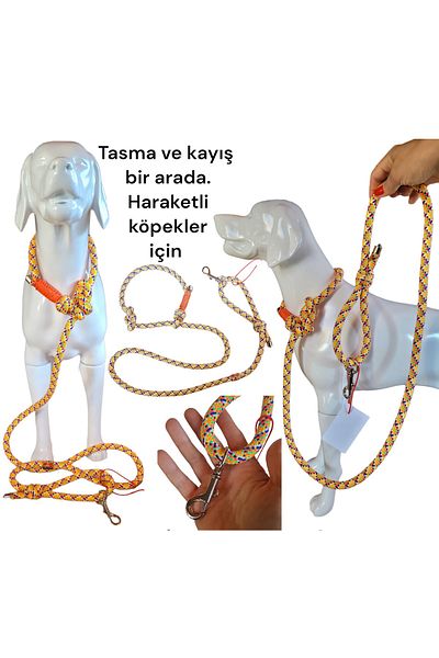 VSLT HANDMADE Dog Walking Strap and Leash Together. Choke Strap and Leash.dog Slip Leash