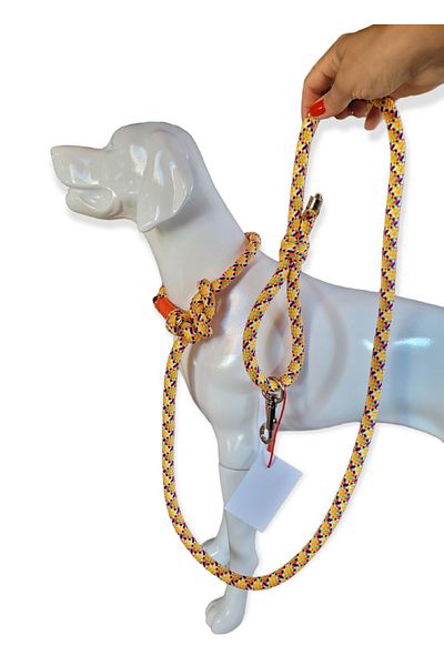 VSLT HANDMADE Dog Walking Strap and Leash Together. Choke Strap and Leash.dog Slip Leash