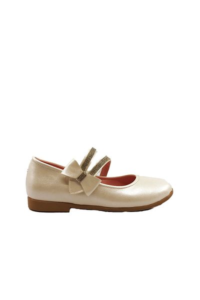 Sema 3995 Girl's Ballerina Velcro Stoned Ballerina Shoes