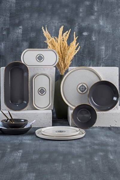 ACAR Alexxi 6 Kişilik 27 Parça Yemek Takımı