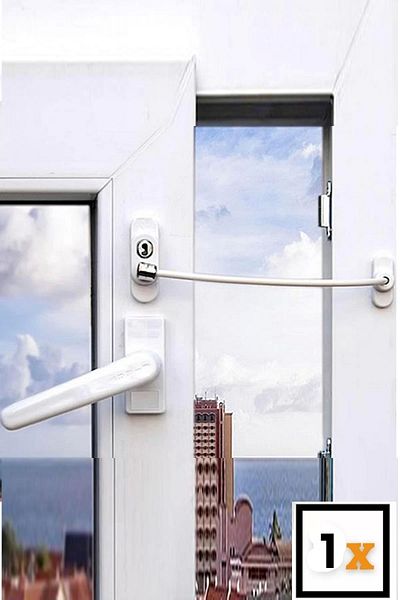 fitfiyat Steel Rope Glass Lock PVC Pimapen Keyed Burglar Lock Baby Child Safety Lock