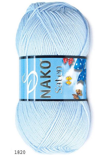 NAKO Satin Light Blue 5 Pieces Color: 1820