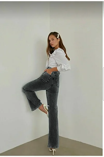 DRC trend Jacob 90's Smoked Power Lycra Super High Waist Loose Jeans Palazzo Trousers Wide Leg