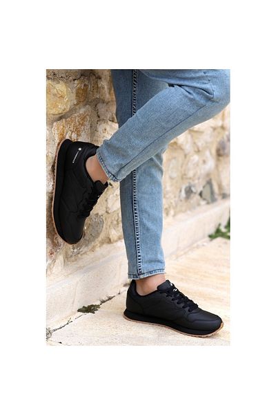 lumberjack Hello 3fx, ortopedic, talpă plată, cu șireturi, unisex, negru