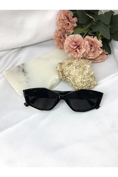 Di Caprio Vado Cat Eye Vintage Black Women's Sunglasses